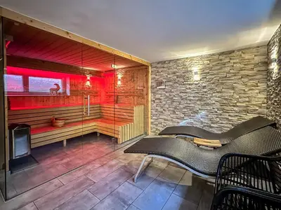 Ein Sitzbereich in der Unterkunft Our's Living - modern Apartments with Sauna near Kitzbüheler Alpen ski lift