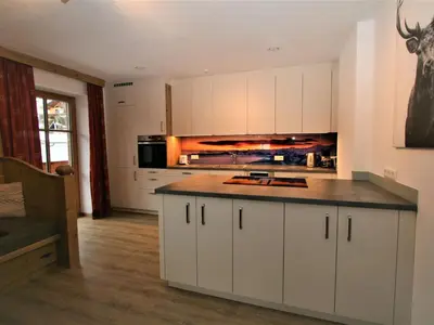 Küche/Küchenzeile in der Unterkunft Holiday Home Zauberwinkel-3 by Interhome