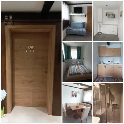 Ein Bett oder Betten in einem Zimmer der Unterkunft Ferienwohnung Innergreit