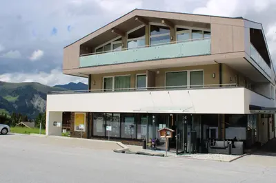 Ein allgemeiner Bergblick oder ein Berglick von der Ferienwohnung aus