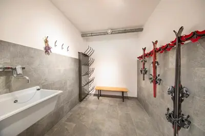 Ein Badezimmer in der Unterkunft Nationalpark Chalet Larmkogel
