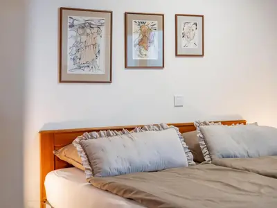 Ein Bett oder Betten in einem Zimmer der Unterkunft Alpenlodge Steiger XL
