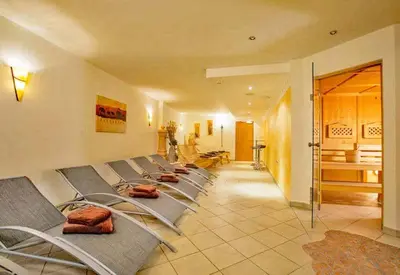 Ein Sitzbereich in der Unterkunft Chalet Central Top CC 6