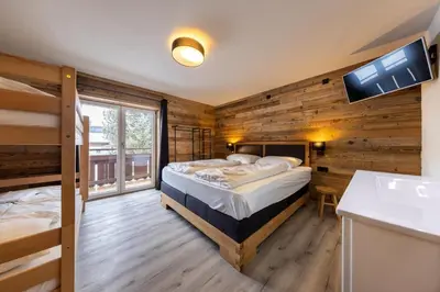 Ein Bett oder Betten in einem Zimmer der Unterkunft Haus Eckhausl Top 1 Steinbock