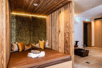 Ein Sitzbereich in der Unterkunft BEIM LOIS Edelweiss - by AlpenLuxus Collection