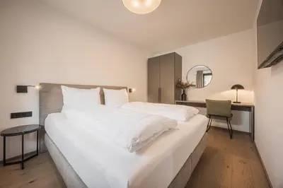Ein Bett oder Betten in einem Zimmer der Unterkunft Gipfelglueck Standard