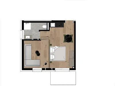 Grundriss der Unterkunft Apartment near Schaterzlift Kirchberg