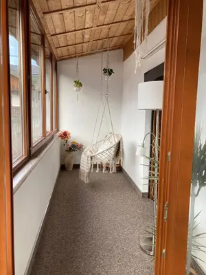 Ein Sitzbereich in der Unterkunft Ferienhaus Ehstand