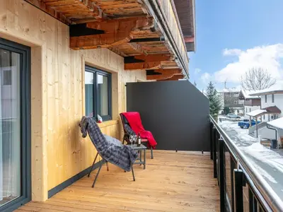 Ein Balkon oder eine Terrasse in der Unterkunft Tennerhof Apartments Top 1 und Top 2