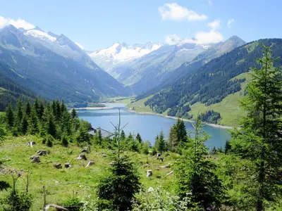 Naturlandschaft in der Nähe des Ferienhauses