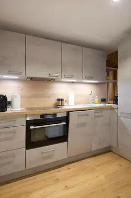 Küche/Küchenzeile in der Unterkunft Appartement Haus Sonntal