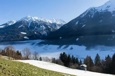 Naturlandschaft in der Nähe des Chalets