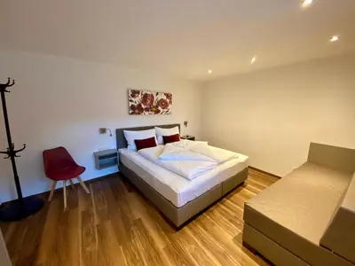 Ein Bett oder Betten in einem Zimmer der Unterkunft TheView Kreuzjoch