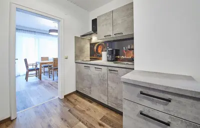 Küche/Küchenzeile in der Unterkunft Appartements Haus Alexander