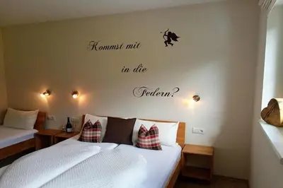 Ein Bett oder Betten in einem Zimmer der Unterkunft Apartment in Aschau near Ski Slopes