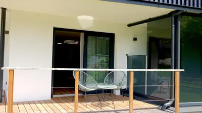 Ein Balkon oder eine Terrasse in der Unterkunft BERGZEIT Appartements