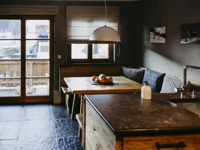 Ein Sitzbereich in der Unterkunft Kitz Boutique Chalet am Lift