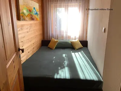 Ein Bett oder Betten in einem Zimmer der Unterkunft Panoramachalet Tirolernaturschlaf